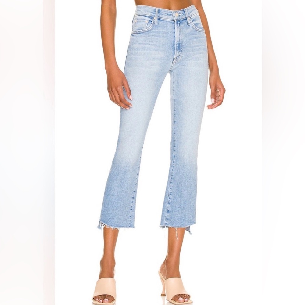 New MOTHER The Insider Crop Step Fray Jeans Limited Edition